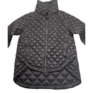 Athleta Black Quilted Puffer Jacket
